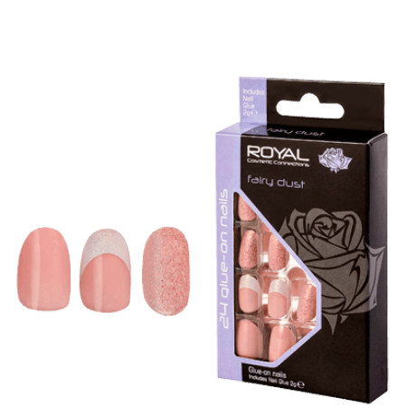 Royal Konstgjorda naglar Fairy Dust - 24 st