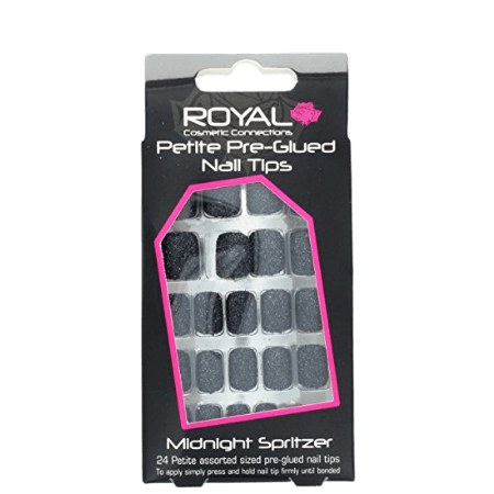 Royal Nail Tips Midnight Spritzer Petite - 24 st