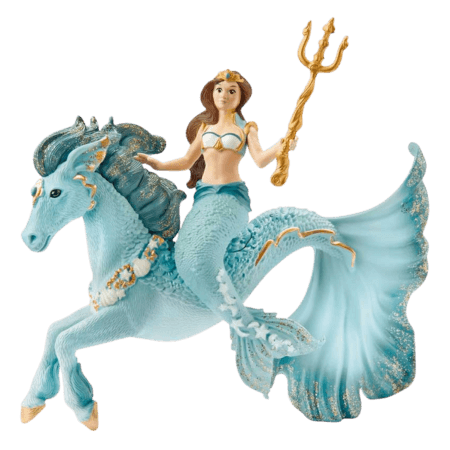 Schleich Sjöjungfru Eyela på Undervattenshäst Figur – 70594