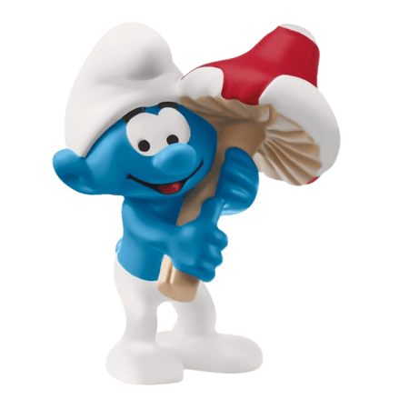 Schleich Smurf med Lyckosymbol Mini Figur