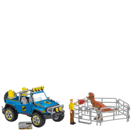Schleich terrängbil med Dino-utkiksplatser - 41464