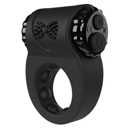 Screaming O Big O Ritz Rechargeable Vibrating Ring – Svart