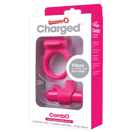 Screaming O Charged Combo Rechargeable Better Sex Couple Kit – Rosa