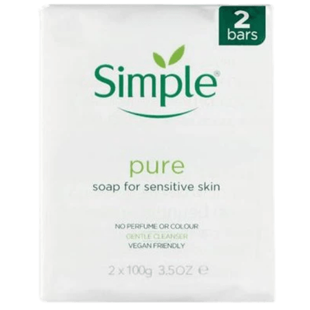 Simple Pure Sensitive Skin Tvål Twin Pack - 2 x 100 g