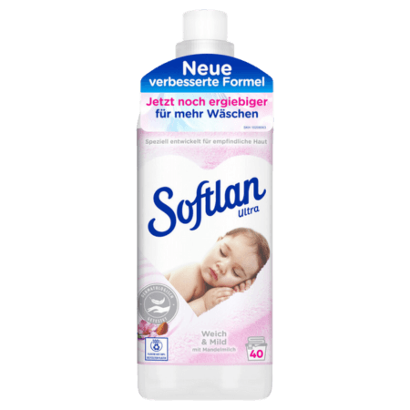 Softlan Ultra Soft & Mild sköljmedel 1000 ml