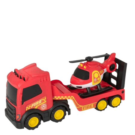 Teamsterz Chunky Trucks Brandtransport med Helikopter