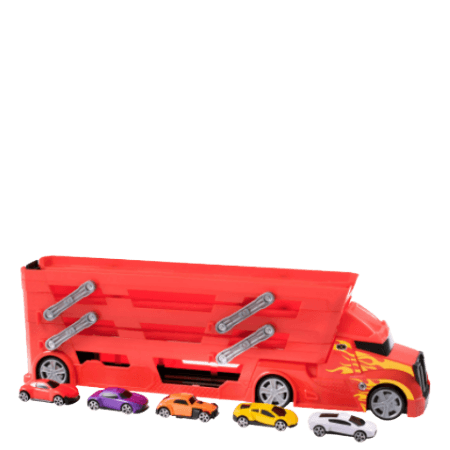 Teamsterz Stunt Transporter med 5 bilar