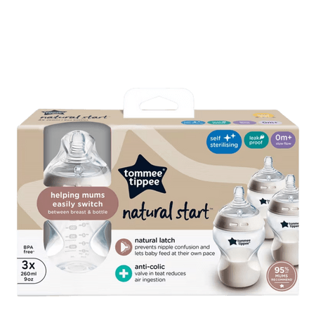 Tommee Tippee Natural Start 0+ Månader Nappflaskset – 3 x 150 ml