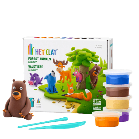 Tomy Hey Clay Skogsdjur Modelleringsset – 15 st