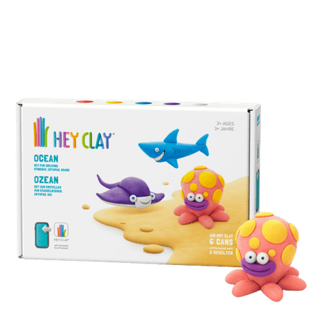 Tomy Hey Clay Hav Medium Modelleringsset – 6 st
