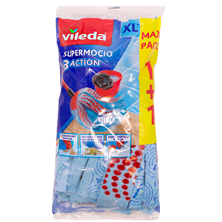 Vileda Supermocio 3Action XL Golvmopp - 2 st