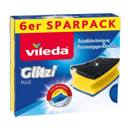Vileda Glitzi Plus disksvampar - 6 st
