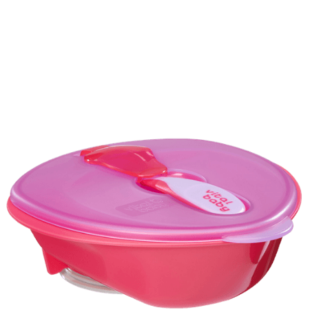 Vital Baby Nourish-skål med sugkopp - Rosa