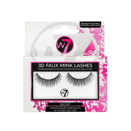 W7 3D Falska Minkfransar Ut Ut Falska Ögonfransar