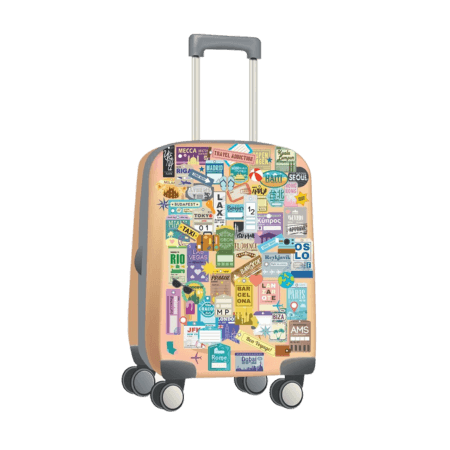 Walplus Dekorationsklistermärken - Klassiska bagageklistermärken