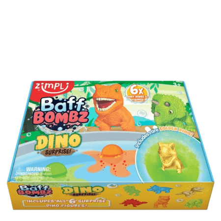 Zimpli Kids Baff Bombz Dino Surprise Badbombset med Dinofigurer