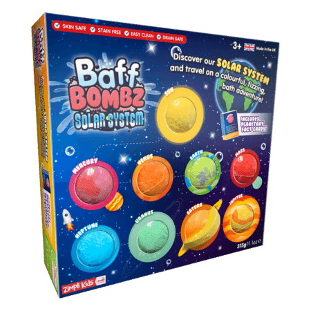 Zimpli Kids Baff Bombz Solar System Bath Bomb Set