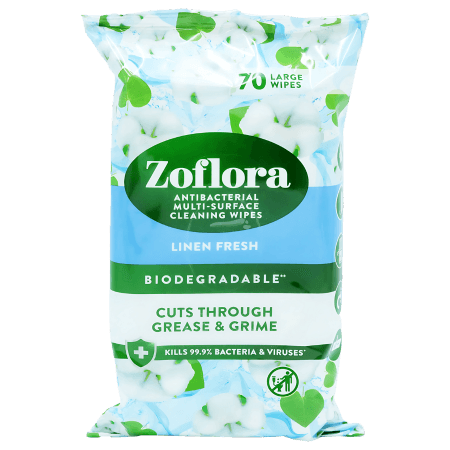 Zoflora Antibacterial Multi Surface Linen Fresh Rengöringsservetter - 70 st