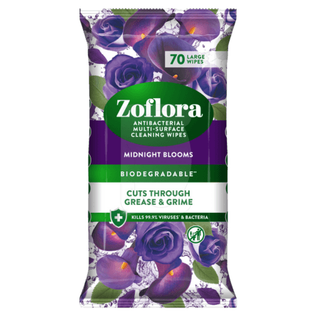 Zoflora Antibakteriella rengöringsservetter för flera ytor - 70 st