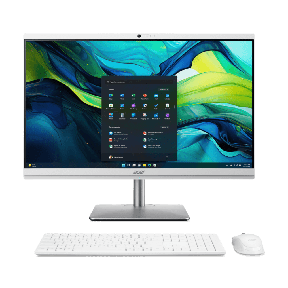Acer Aspire C 24 C24-195ES, Allt-i-ett, 23.8", Intel Core Ultra 5, 16 GB RAM, 1 TB SSD, Intel Graphic