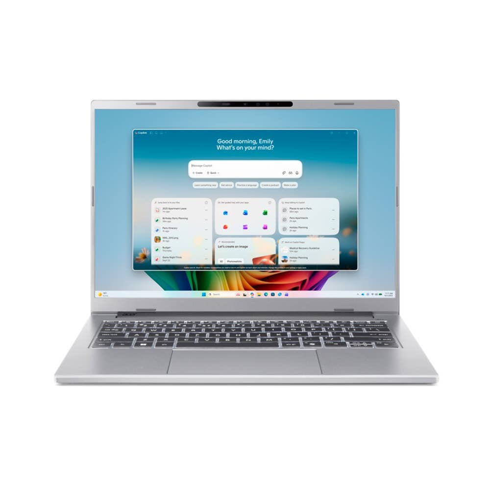 Acer Aspire 14 AI, A14-A71M, Bärbar dator, 14" WUXGA, AMD Ryzen™ AI 7, 16 GB RAM, 512 GB SSD, AMD Radeon™ 840M