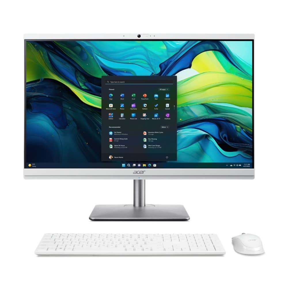 Acer Aspire C 24 C24-195ES, Allt-i-ett, 23,8" skärm, Intel® Core™ Ultra 7, 16GB RAM, 1TB SSD, Intel® Graphics