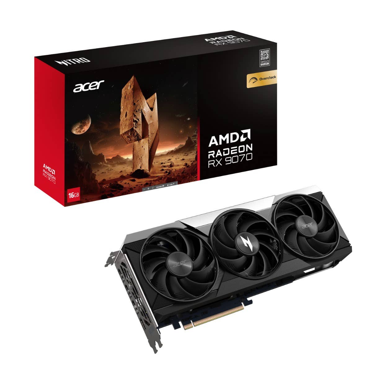 Acer Nitro Grafikkort Radeon™ RX 9070 OC 16Go