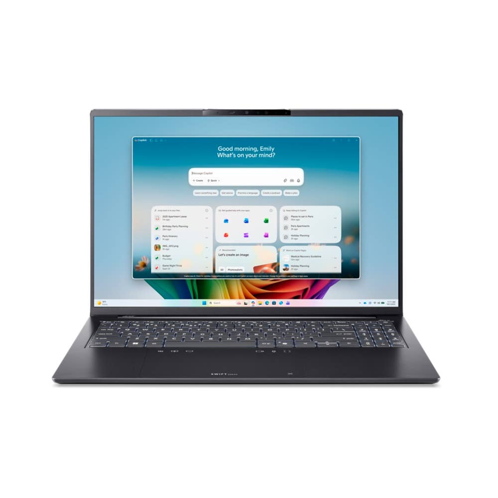 Acer Swift Go 16 AI OLED, SFG16-I71, Ultratunn bärbar dator, 16" OLED, Intel Core™ Ultra 5, 16GB RAM, 512GB SSD, Intel® Graphics